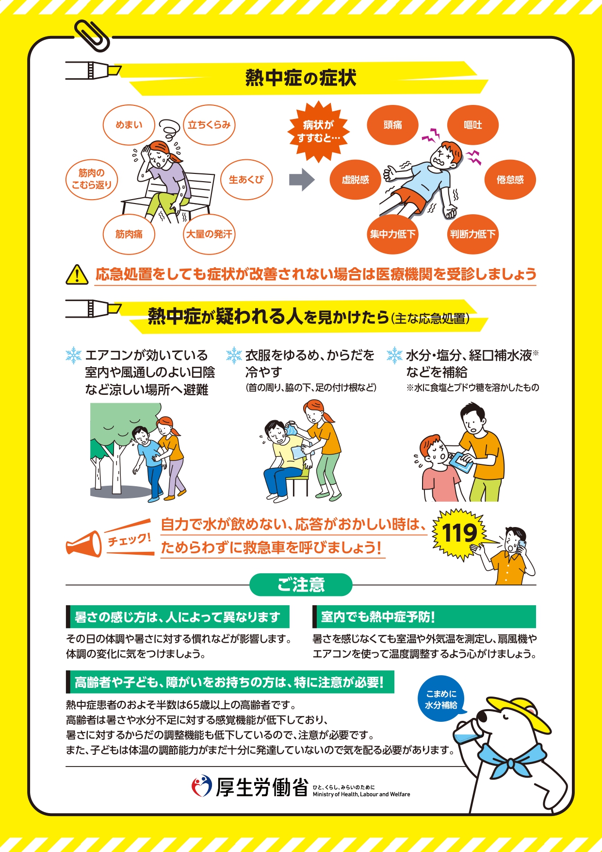 熱中症の症状