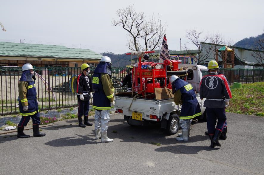 春季消防内演習10