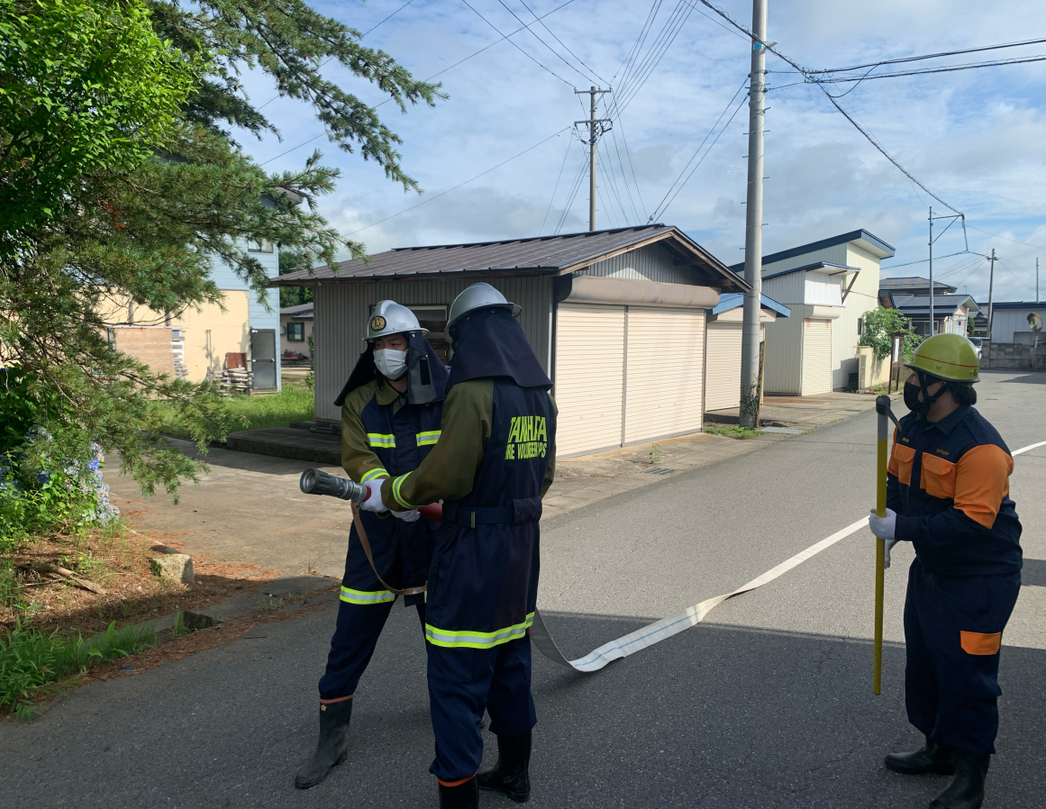 小其塚部落と矢野目地区の継ポンプ訓練02