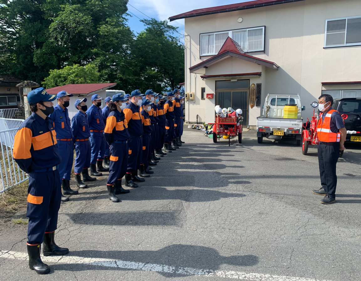 小其塚部落と矢野目地区の継ポンプ訓練05