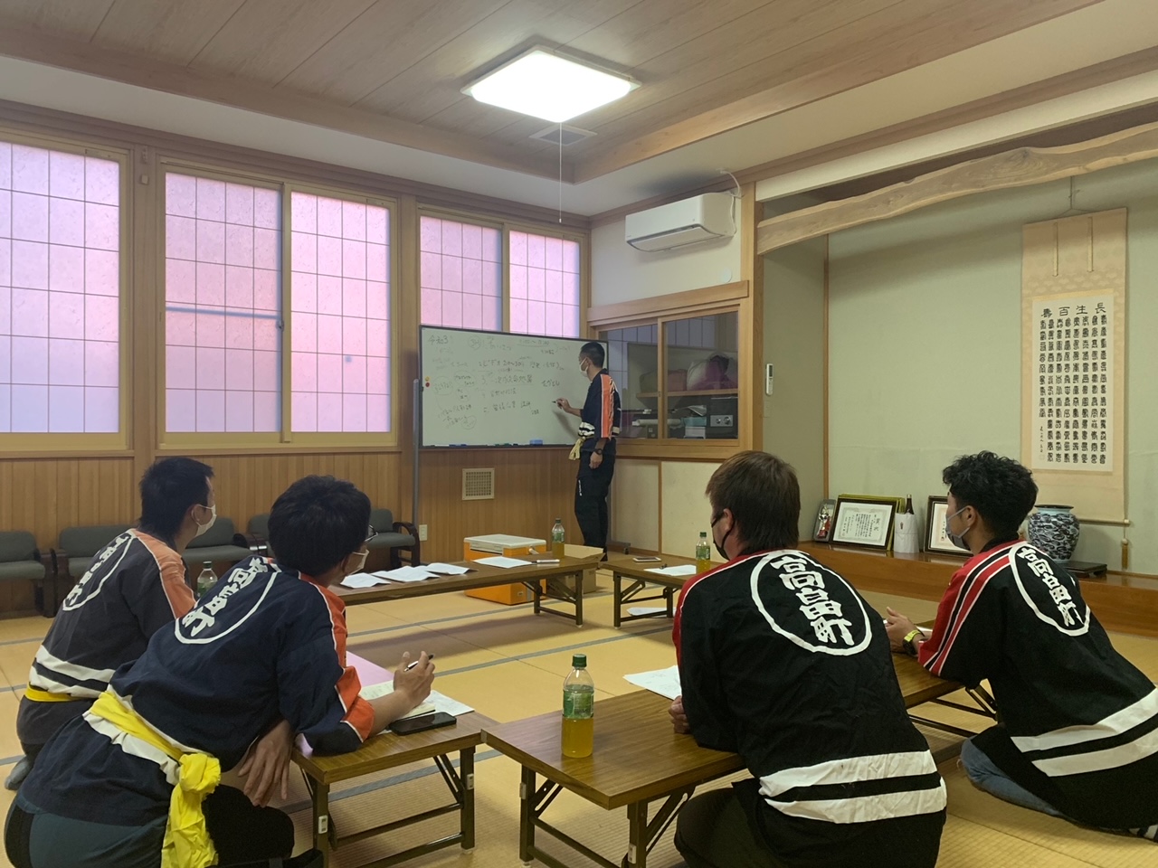 応急手当講習の打ち合わせの写真