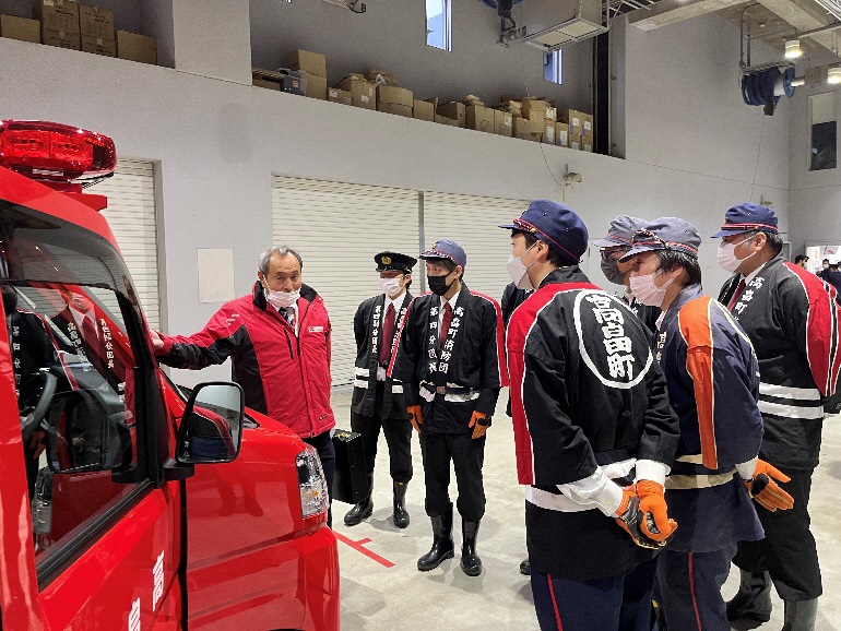 小型ポンプ積載車安全祈願祭および引渡式06
