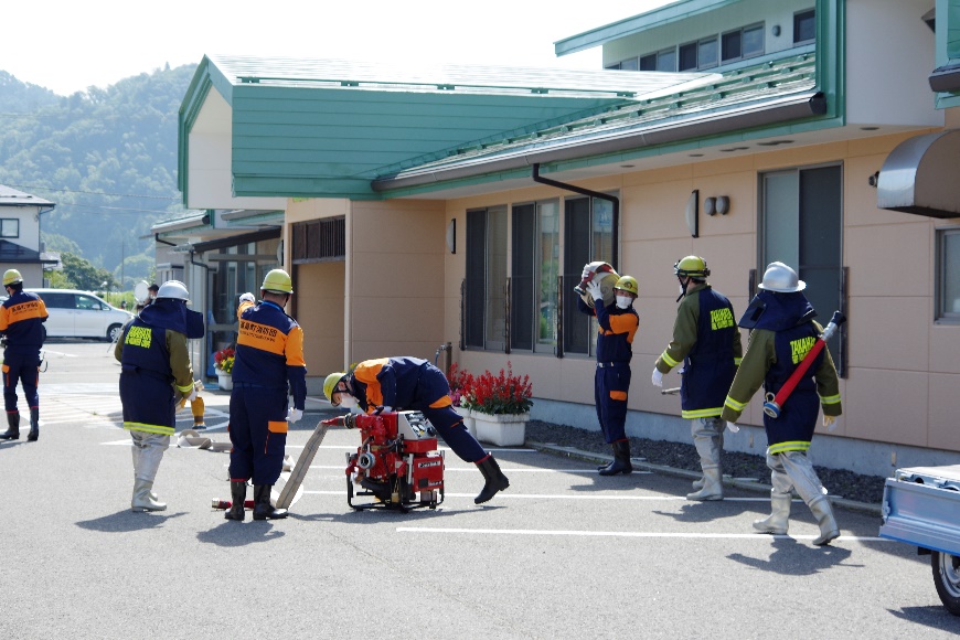 高畠町総合防災訓練(火災防禦訓練)04