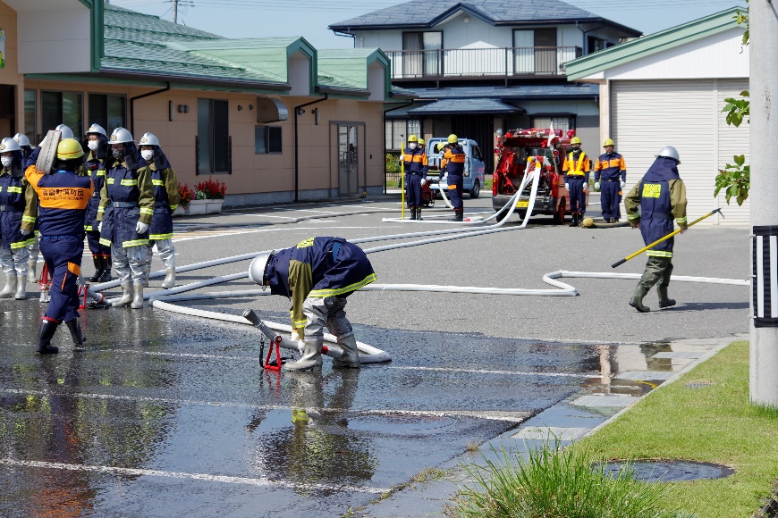 高畠町総合防災訓練(火災防禦訓練)08