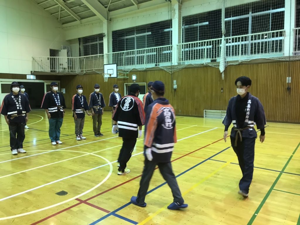 秋季消防演習に向けた夜間訓練03