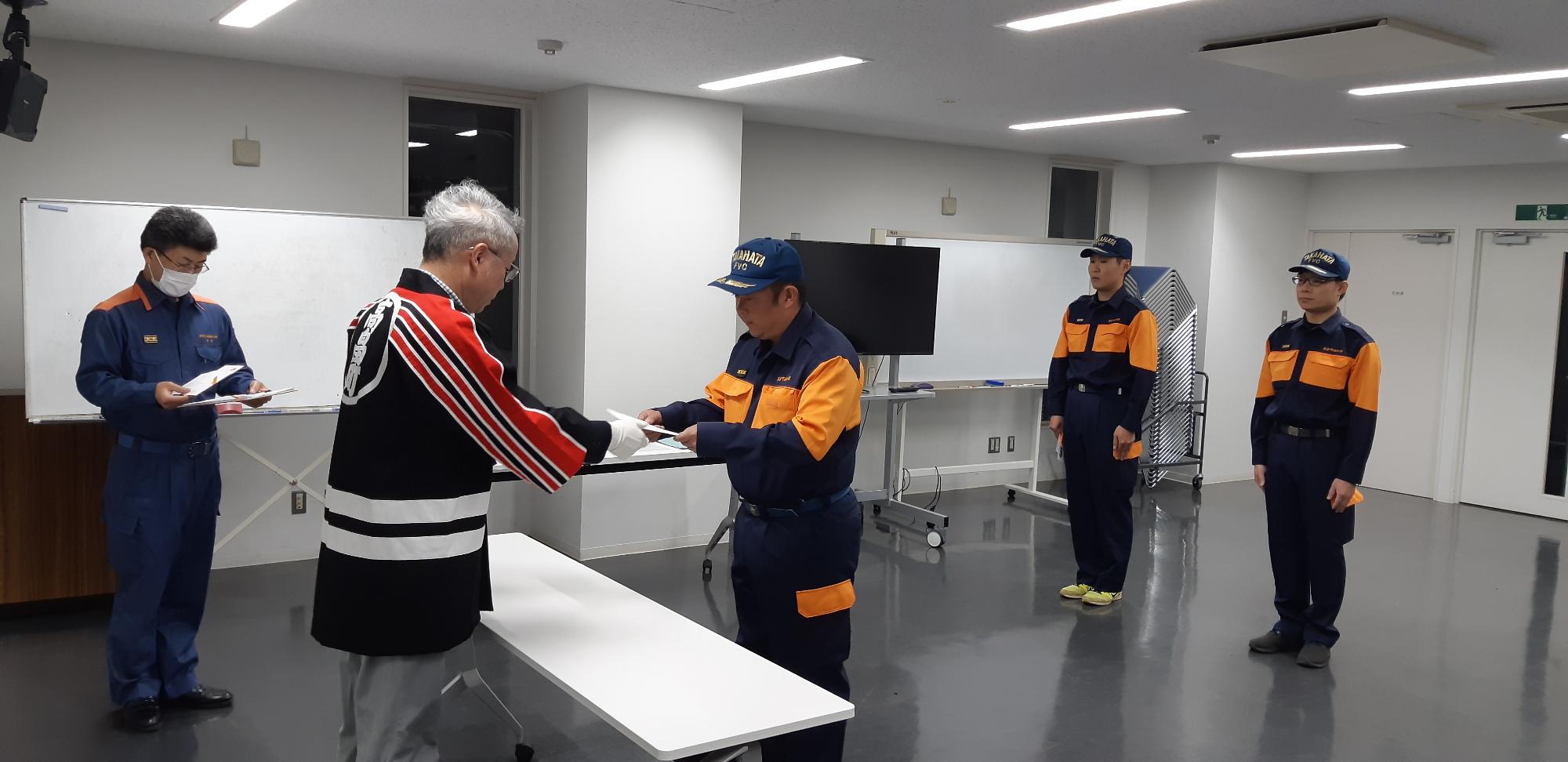 第24期 消防団初級幹部科入校壮行式01