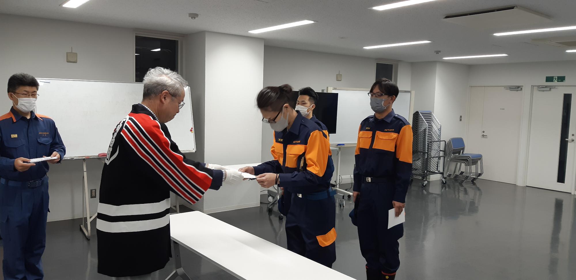 第139期 消防団機関科入校壮行式01