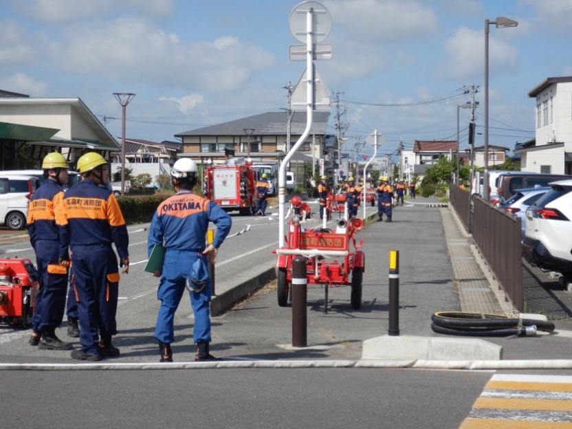 高畠町総合防災訓練および第一分団秋季消防演習01
