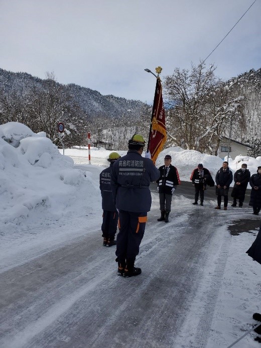 令和7年1月19日第2分団鎮火災2