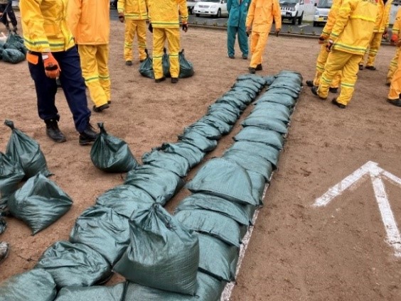 高畠町水防訓練3