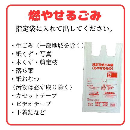 燃やせるごみの出し方