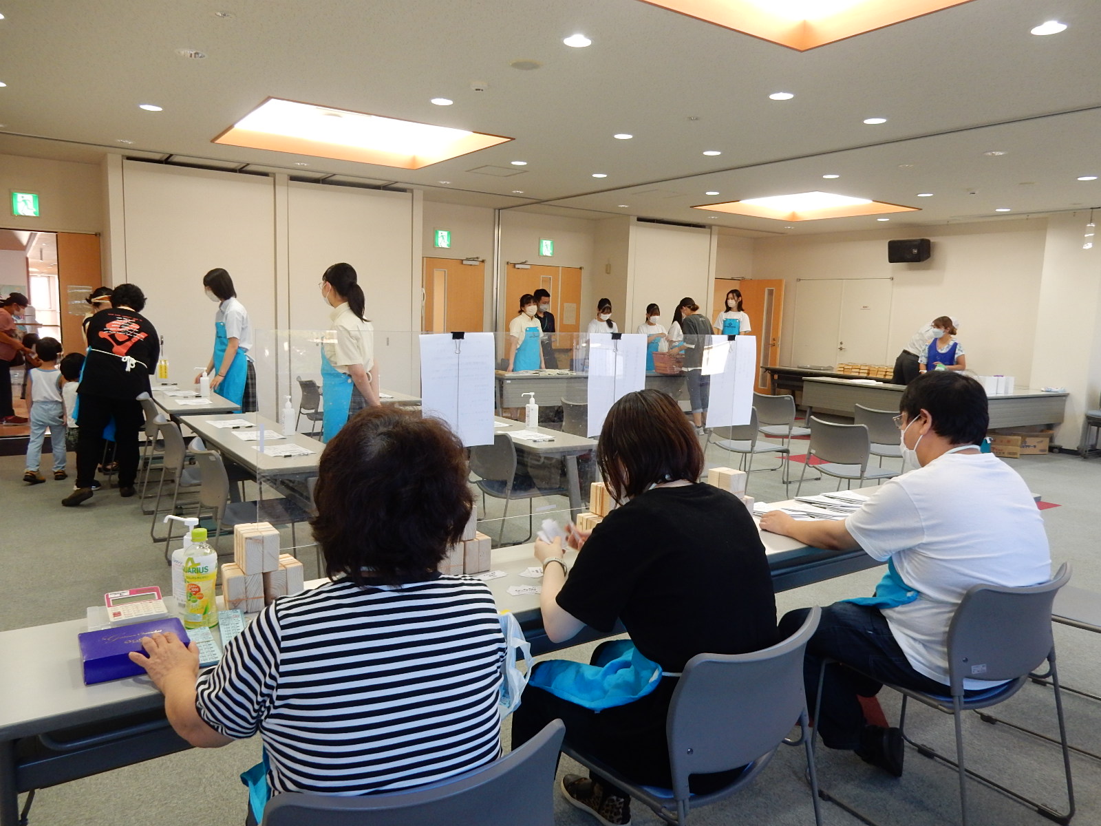 こども食堂での就労体験の様子