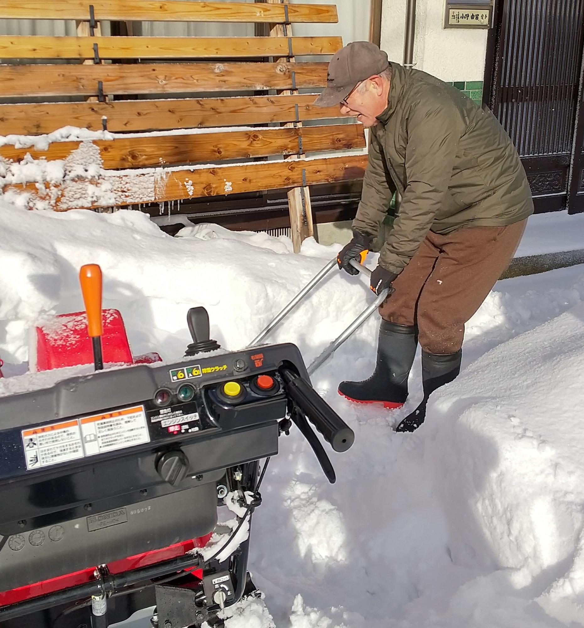 除雪作業の様子