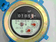 水道メーターの写真