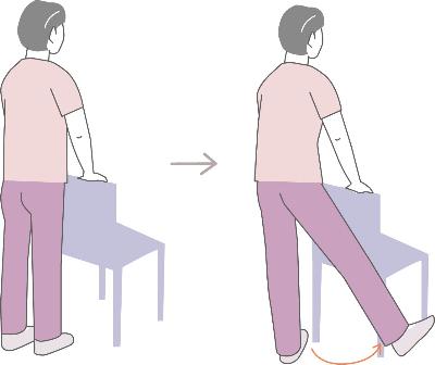 足の横上げの説明画像
