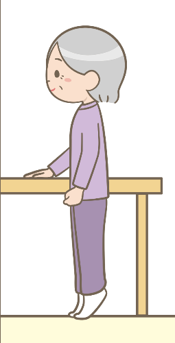 かかと上げの説明画像