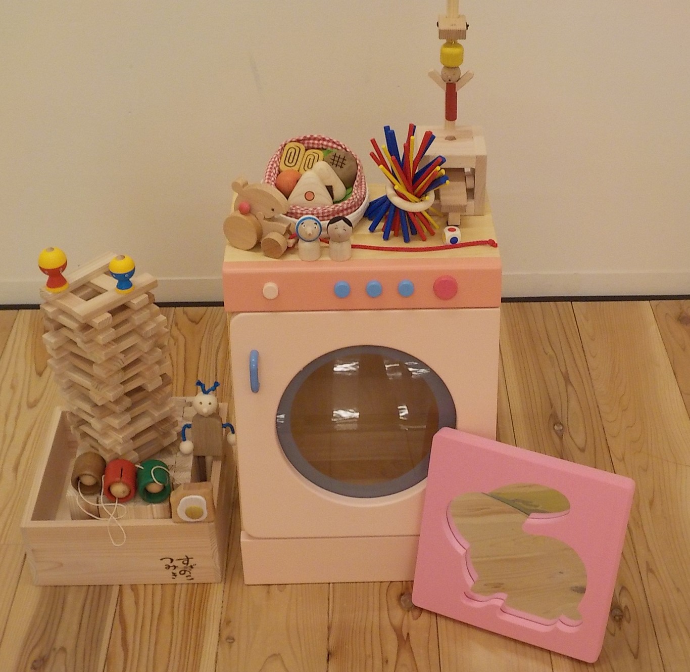 屋内遊戯場「もっくる」で遊べる木製玩具