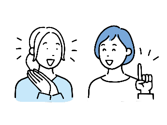 ママ同士の情報交換のイラスト