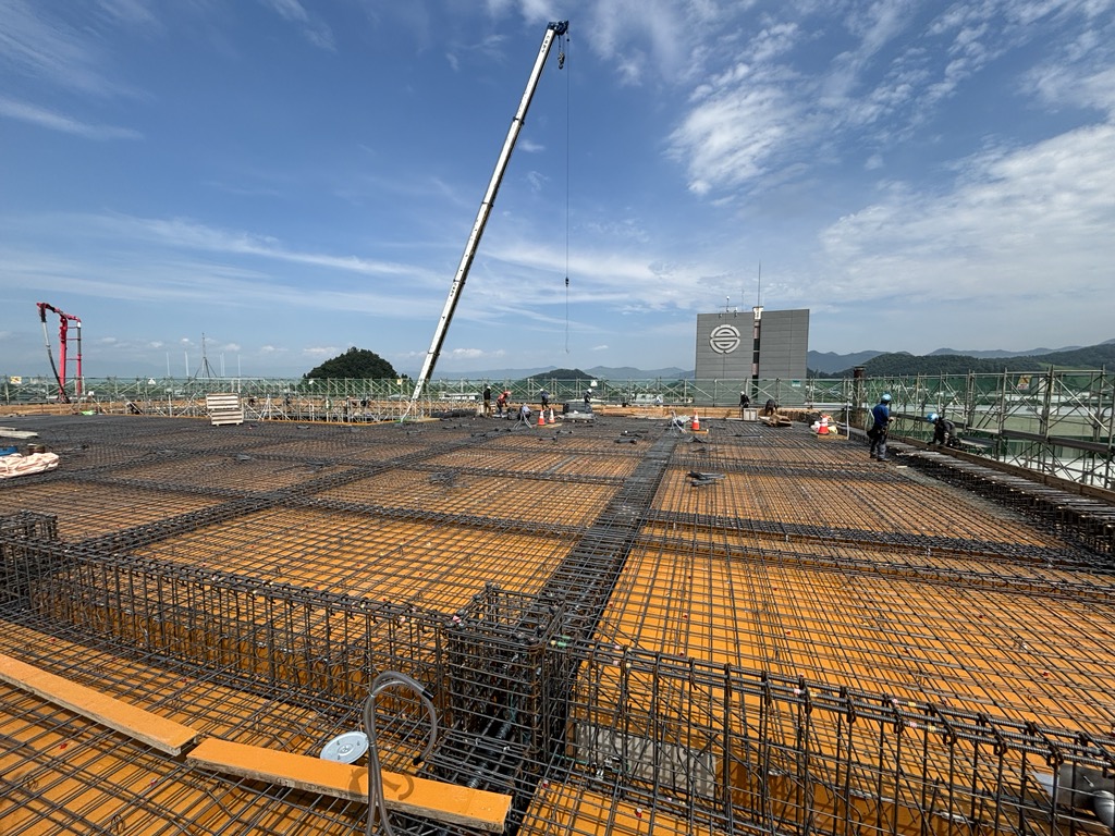 R階配筋工事の様子2