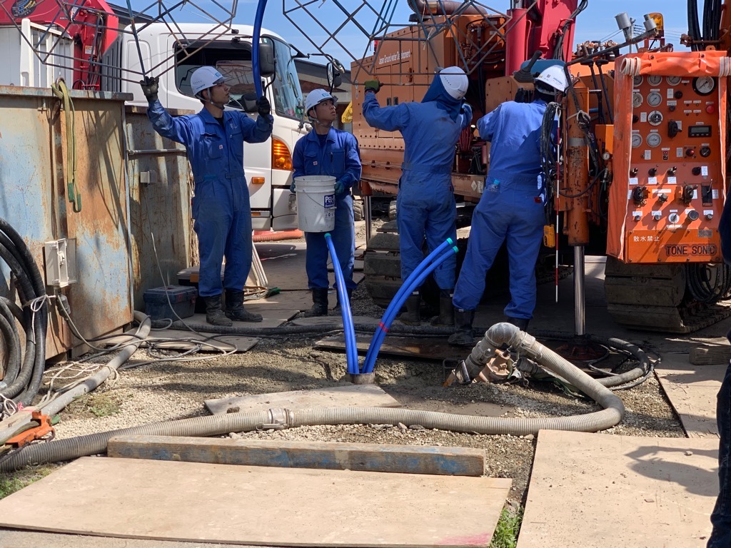 地中熱配管工事