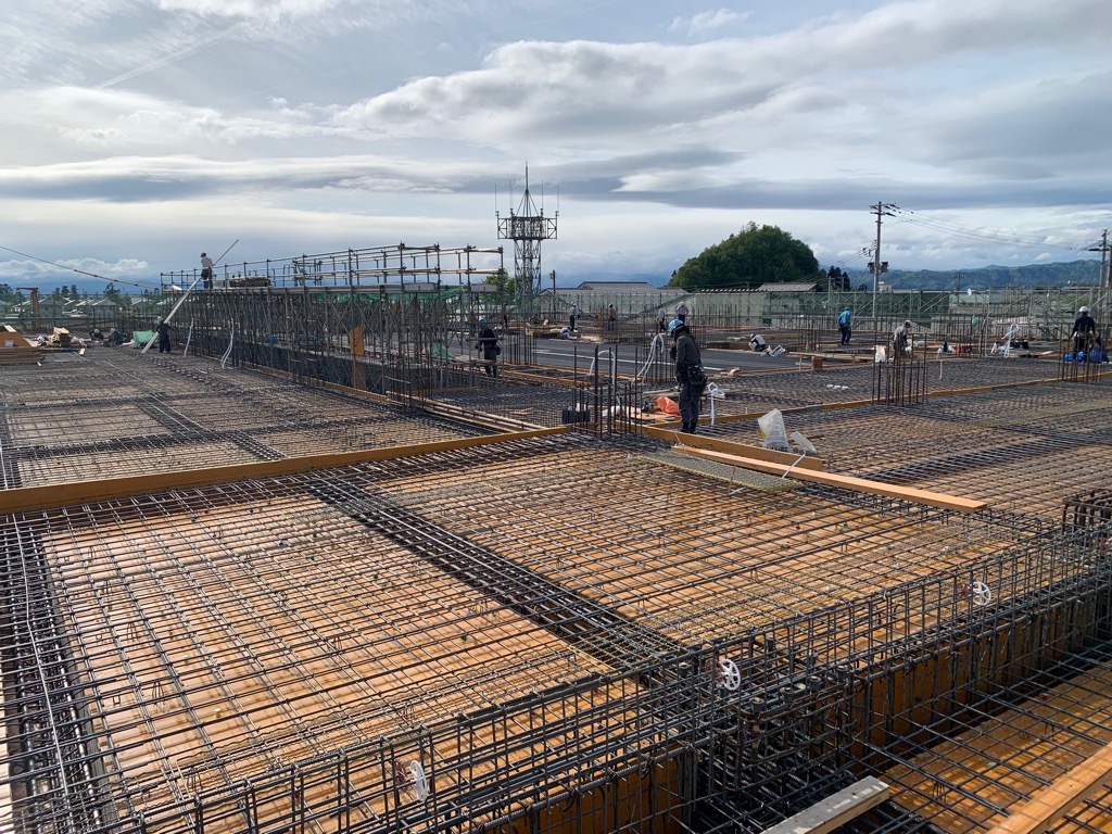 配筋工事の様子