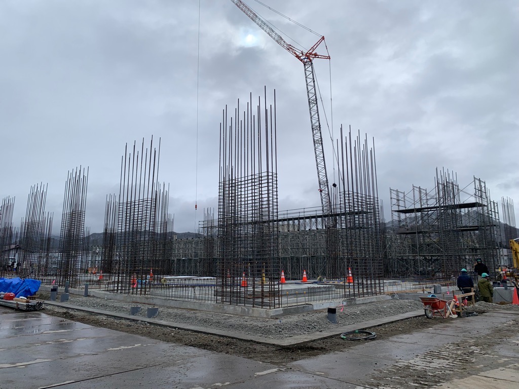 2月配筋工事の様子