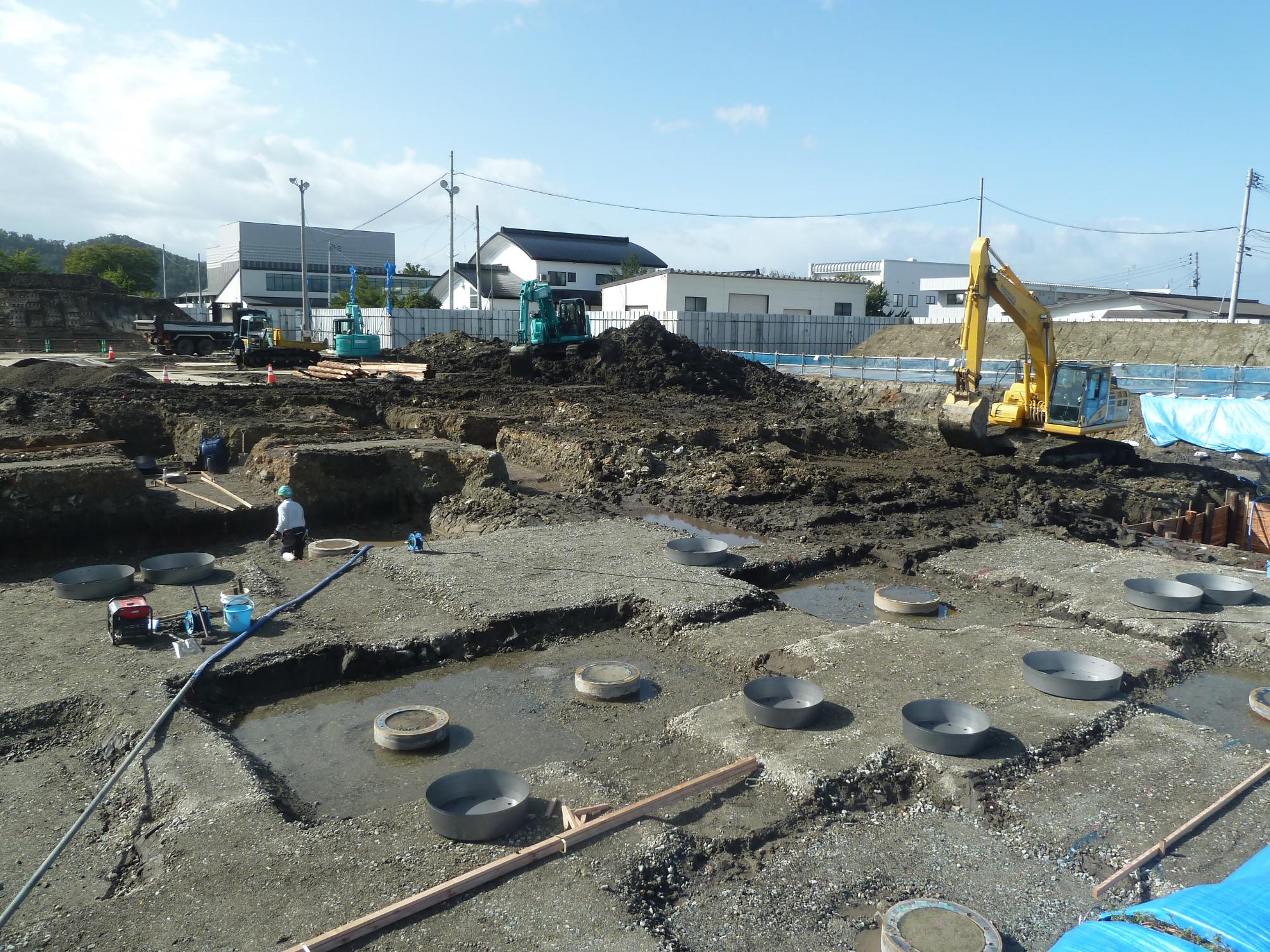 根切工事の様子1