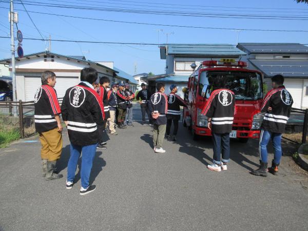 1部1班3部合同自動車ポンプ点検01