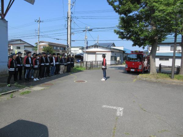 1部1班3部合同自動車ポンプ点検03