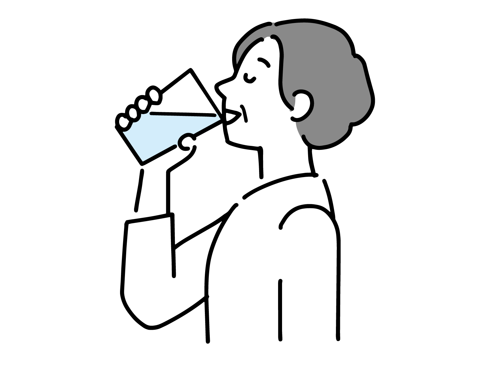 水分補給の画像