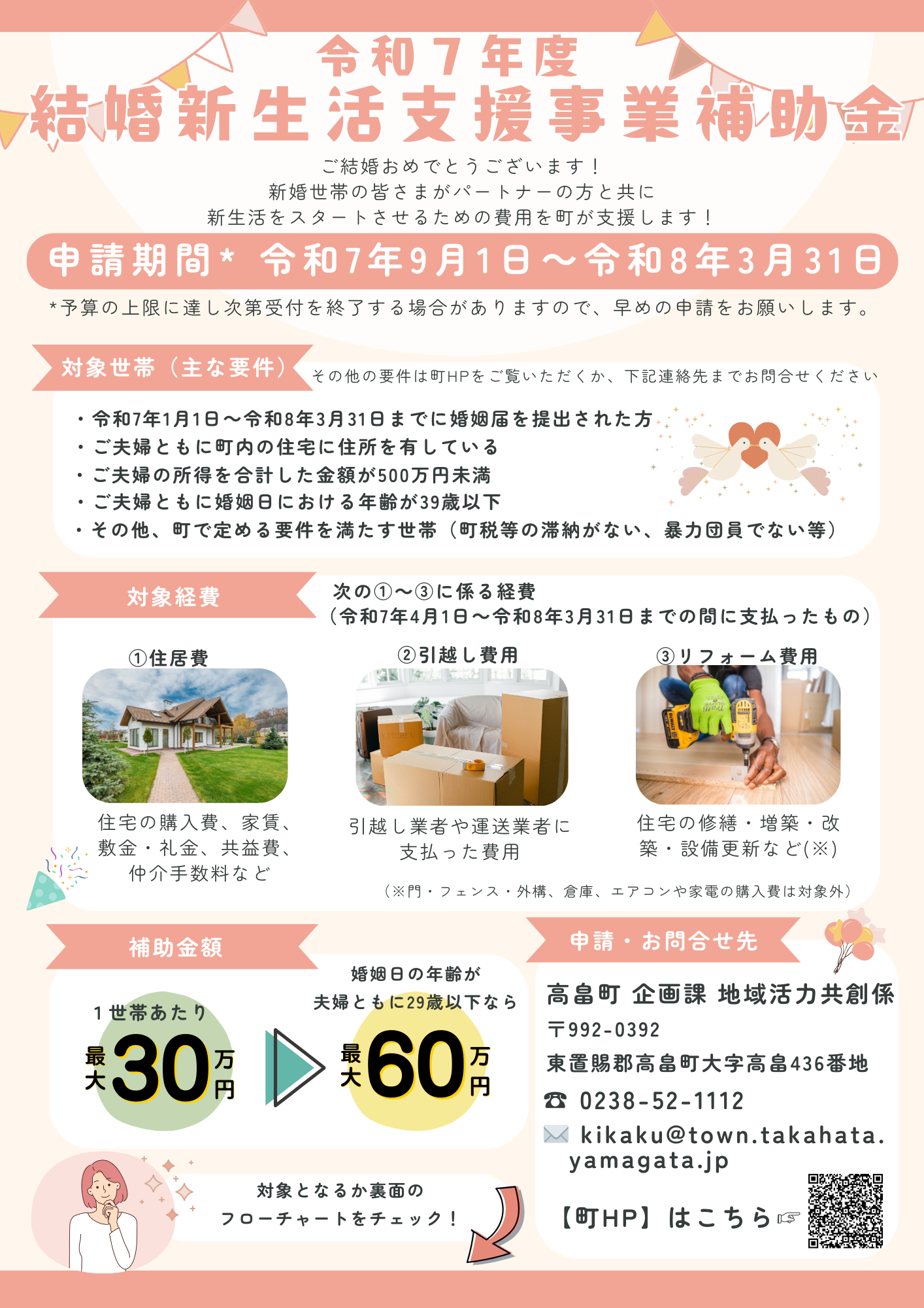 結婚新生活支援事業（表）