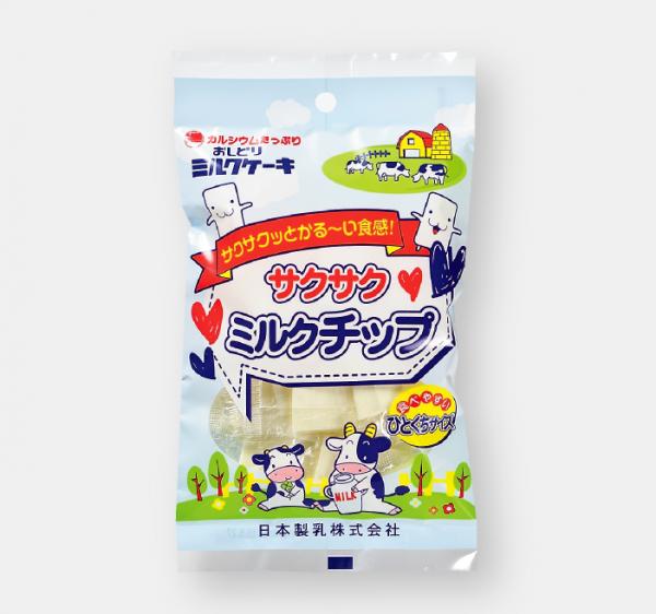 サクサクミルクチップミルクパッケージ