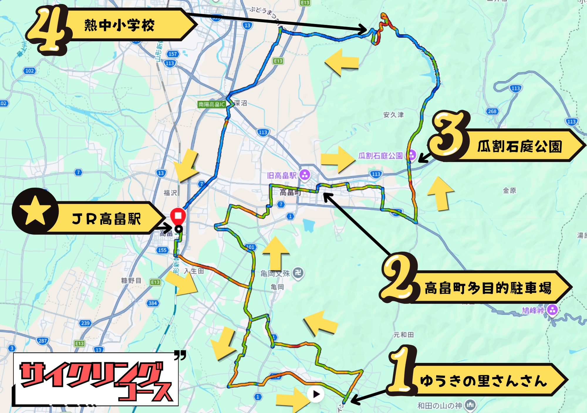 サイクリングコース